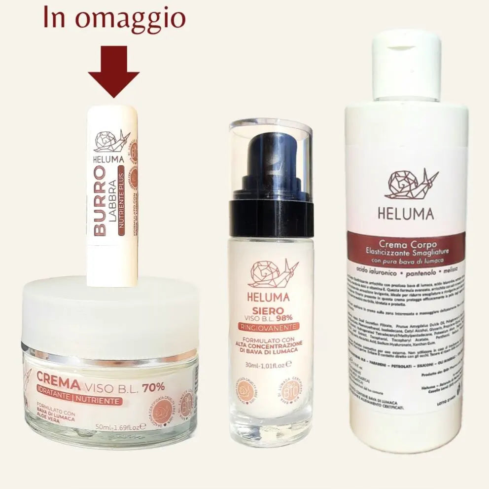 Crema viso bava delle lumache migliore kit alla bava di lumaca crema viso e corpo + siero puro al 98%