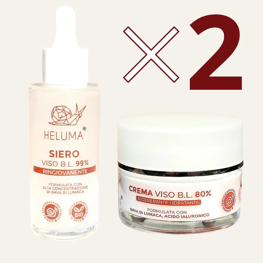 Kit Crema e Siero alla Bava di Lumaca X2 in Offerta